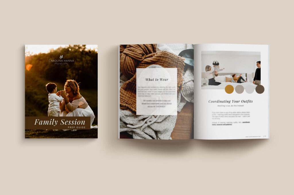 Magazine cover with woman and child and open magazine pages